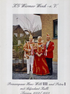 2002/03 - Hans-Willi III. & Petra I. - Adjutant Kalli