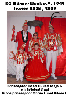 2008/09 - Manni II. & Tanja I. - Adjutant Siggi