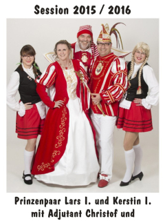2015/16 - Lars I. & Kerstin I. - Adjutanten Christof, Sabine & Alice