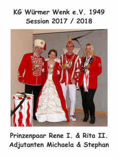2017/18 - René I. & Rita II. - Adjutanten Michaela & Stephan
